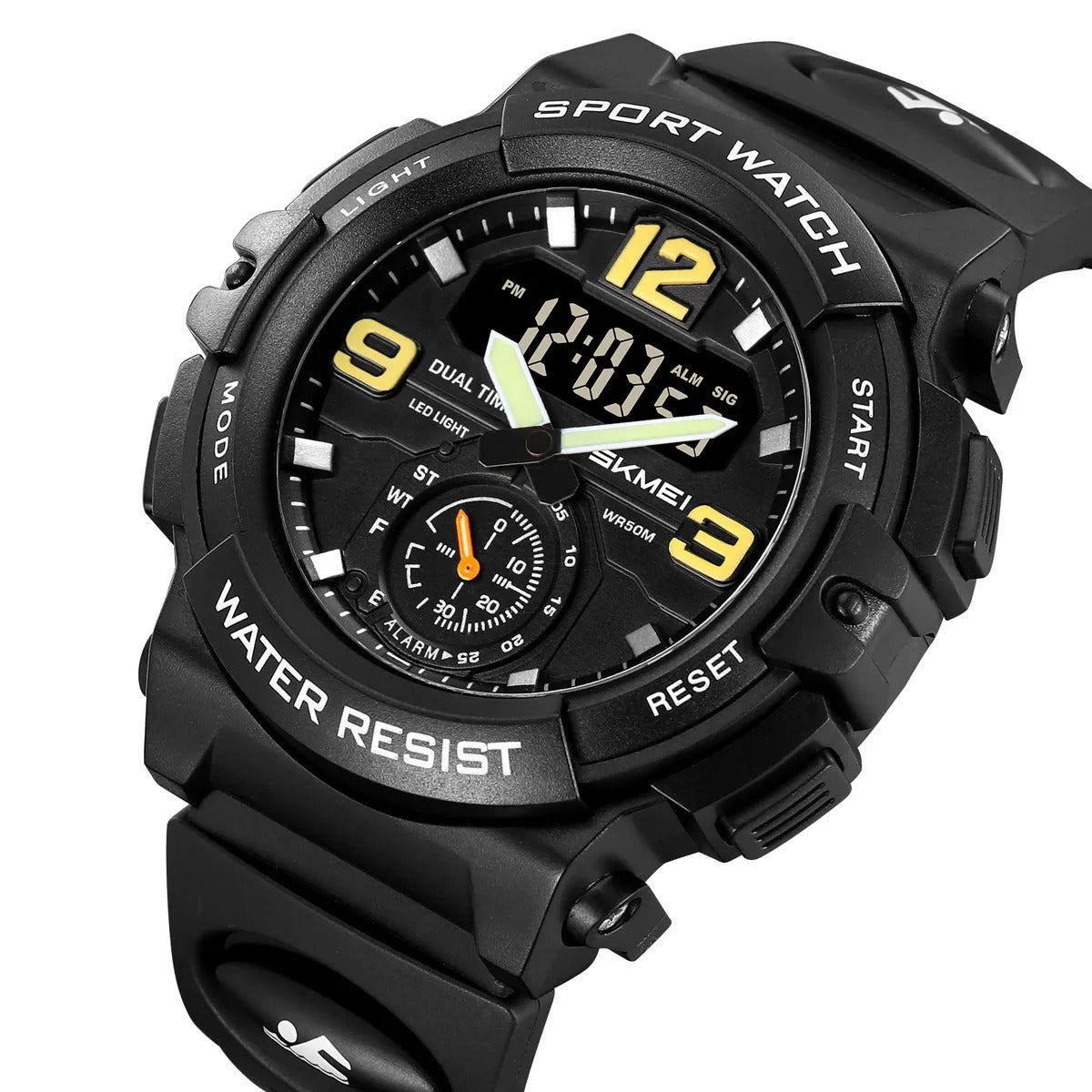 Skmei - 2341 - Power Strike Dual Display Watch - Black image 0