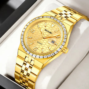SKMEI 2655 Luxury Quartz Watch - Gold