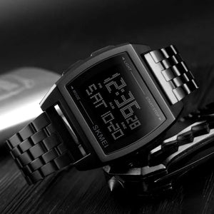 SKMEI - 1368 - Digital Electronic Male Clock Military Sports Watch - black image 3