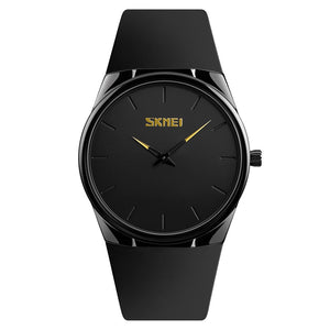 SKMEI - 1601 - Analog Display Silicone Band Quartz Watch - black image 1