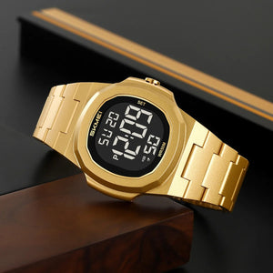 SKMEI 2428 Digital Casual Sports Watch - gold image 1