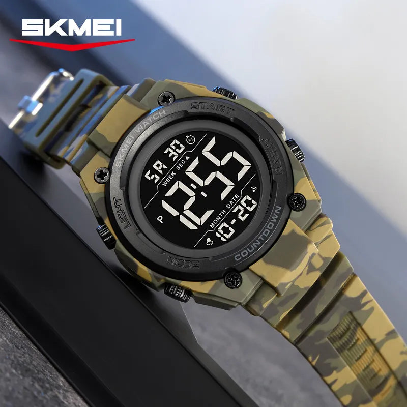 SKMEI 2713 Men's Digital Sports Watch - ArmyGreen Camo