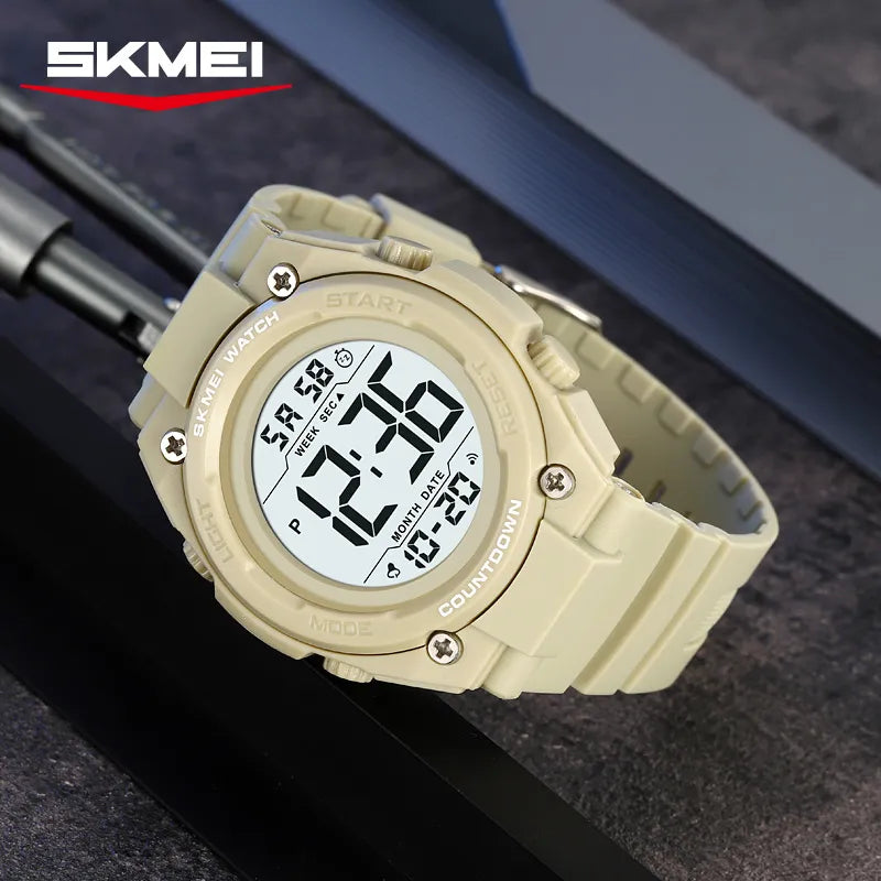 SKMEI 2713 Men's Digital Sports Watch - Apricot