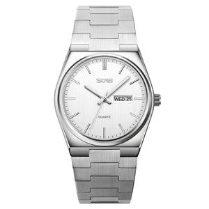 SKMEI 9288 Business Class Luxury Watch – Silver/Silver