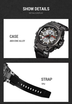 SKMEI - 2417 - High Quality Luxury Watch - Black/White image 1