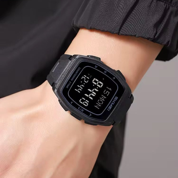 SKMEI 2441 - Smart Digital Sports Watch - Black/Black image 2