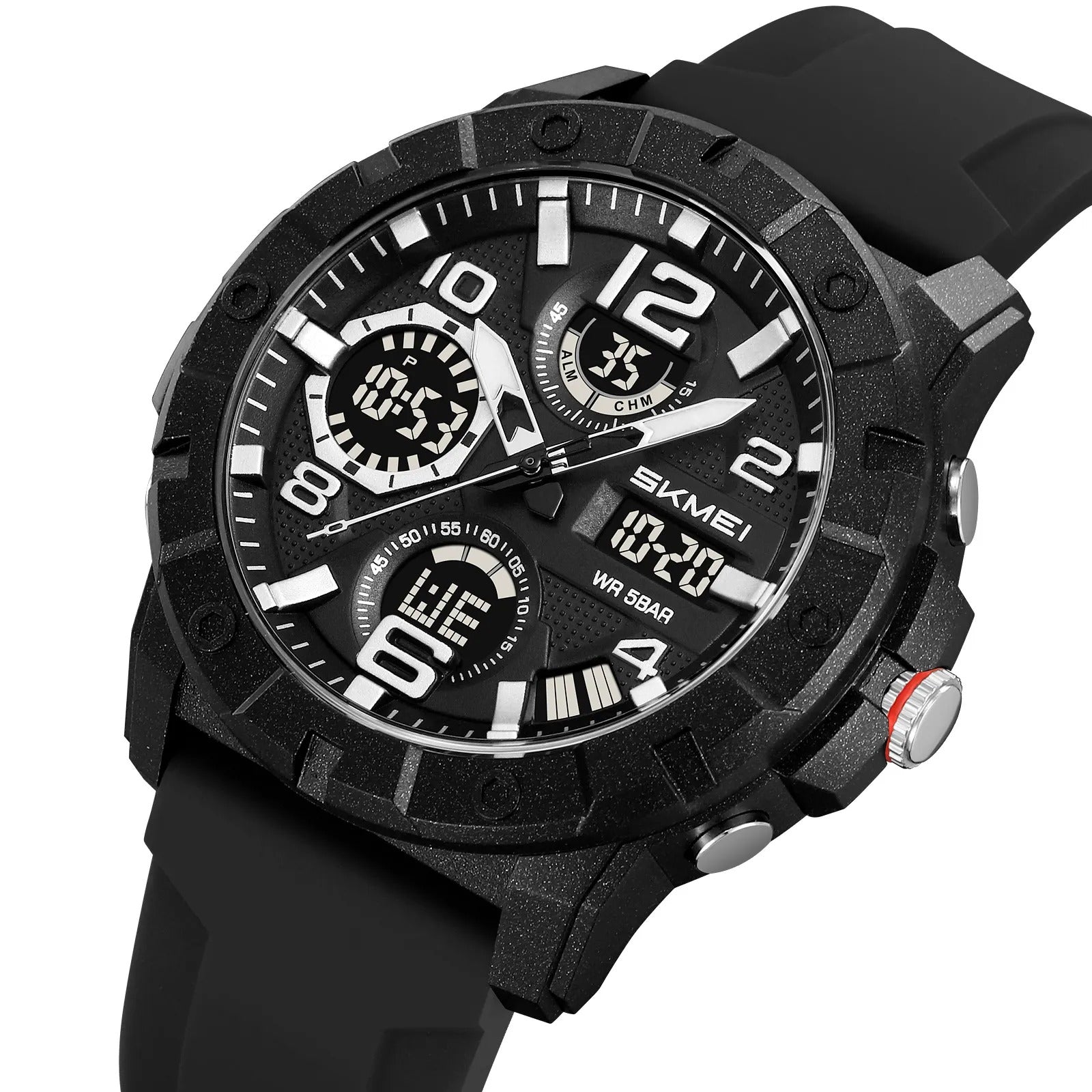 Skmei - 2487 - Urban Storm Dual Display Watch - Black image 0