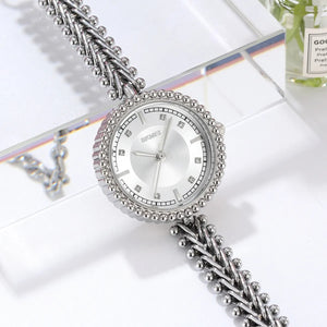 Skmei - 2548 - Women Minimal Quartz Timepiece - silver/silver image 1