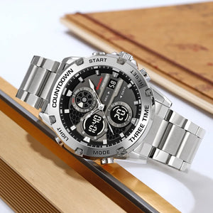 Skmei – 2502 – Heavy Duty Sports Watch – Silver/Steel image 1