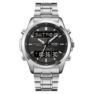 Skmei - 2049 - Multifunctional Waterproof Watch - Silver/Black image 0