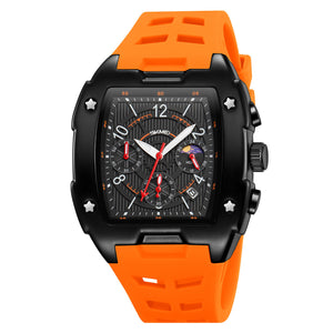 SKMEI - 9345 - Multifunctional Chronograph Quartz Watch - orange image 1