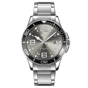 Skmei – 9278 – Luxury Stainless Steel Quartz Watch – Gray image 0