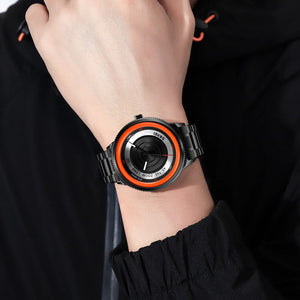 SKMEI - 9267 - Camera Lens Inspired Unique Wristwatch - orange image 2