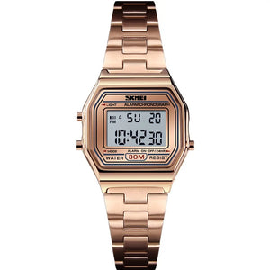 Skmei 1415 - Women Digital Stainless Steel Water Resistant - rose gold image 1