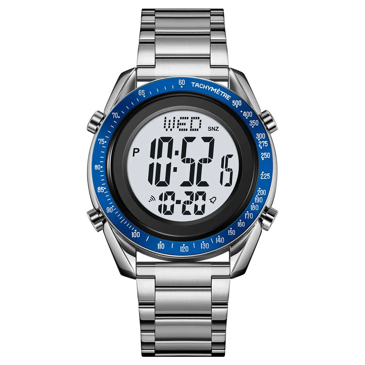 Skmei - 2145 - Smart Digital Features Watch - Silver/Blue image 0