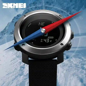 Skmei - 1418 - Adventure Core Digital Watch - Black Steel Ring image 3