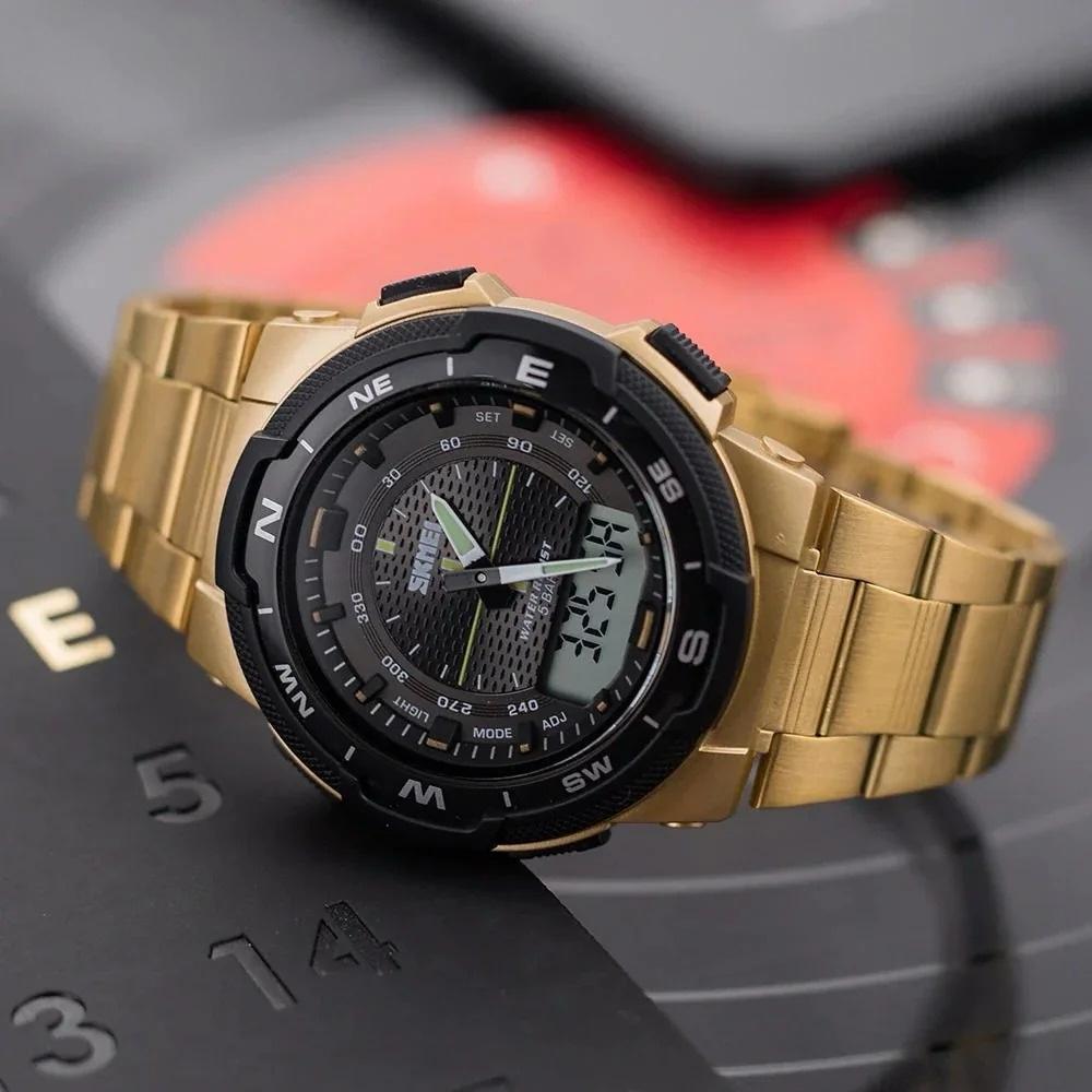 Skmei - 1370 - Navitech Dual Display Watch - Gold image 3