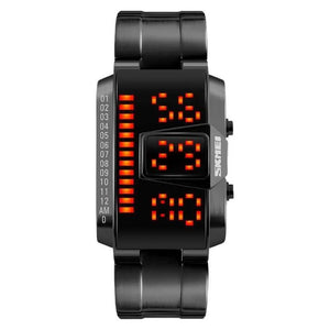 Skmei - 1179 - Digital Stainless Steel Watch - Black image 1
