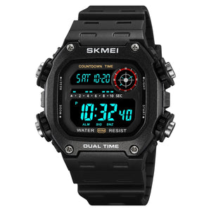 Skmei - 2126 - Luminous 50m Waterproof Mutifunctional - Black/Black image 3