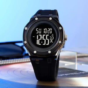Skmei - 2489 - Stealth Core Digital Watch - Black/Black image 1