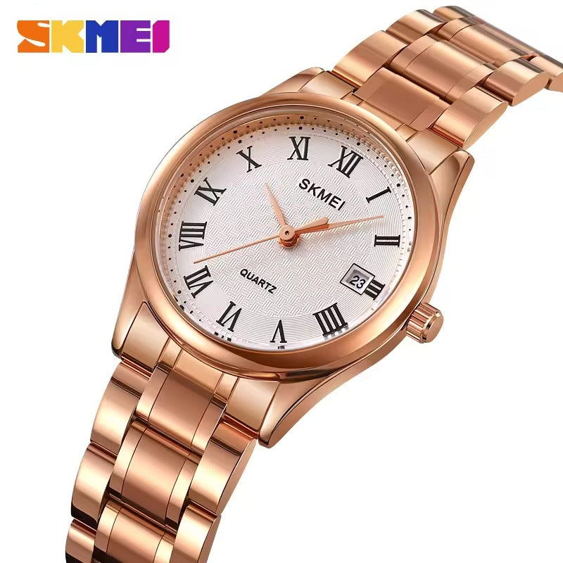 SKMEI - 2178 - Women Stainless Steel High Quality Luxury Watch - rose gold image 0