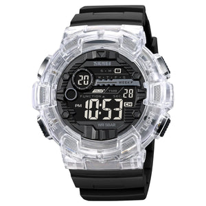 Skmei - 2110 - Advanced Digital Functions Watch - white transparent image 0