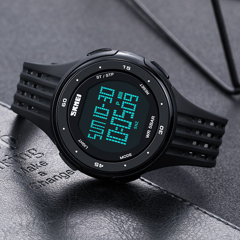 Skmei - 1219 - Digital Time Sports - Black image 1