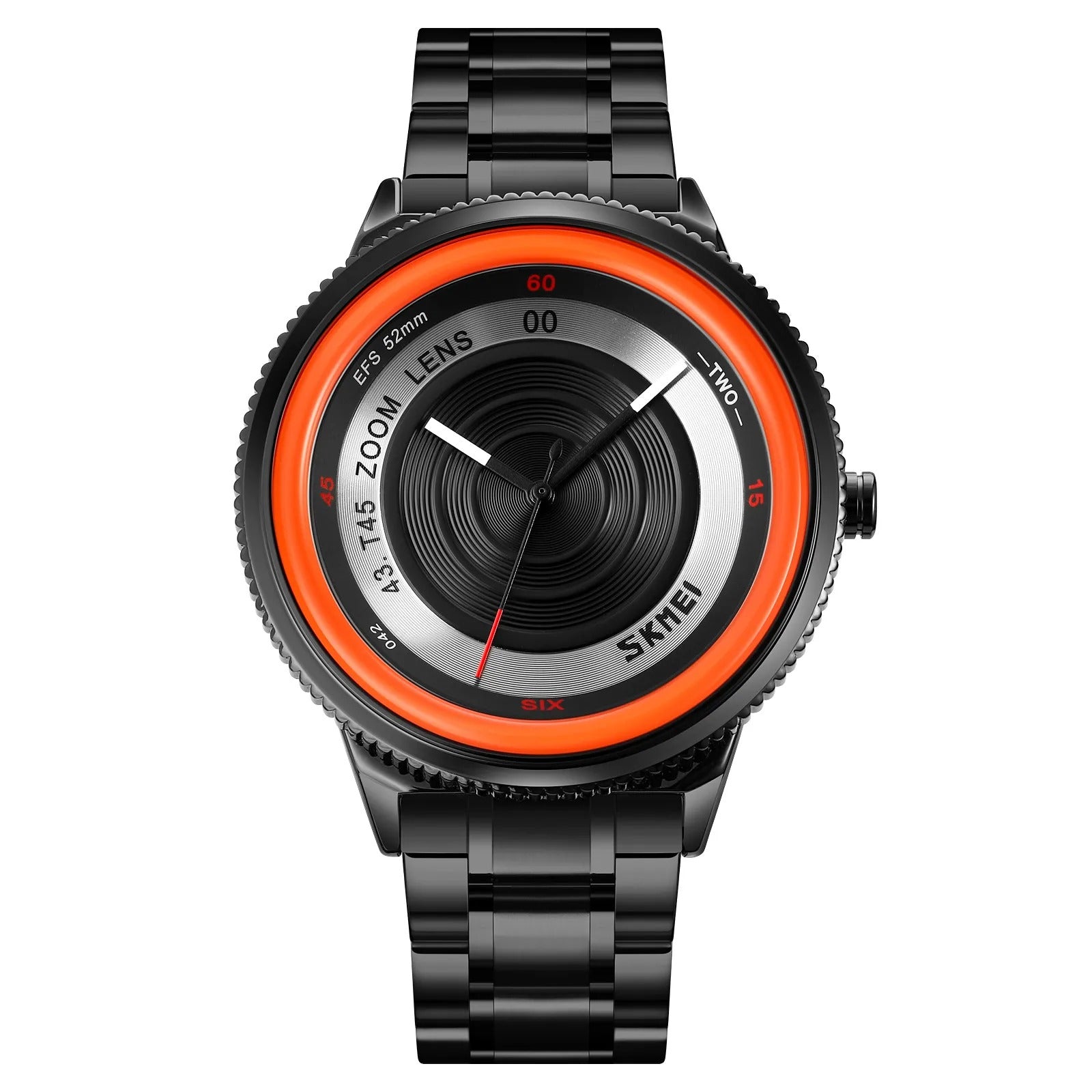 SKMEI - 9267 - Camera Lens Inspired Unique Wristwatch - orange image 0