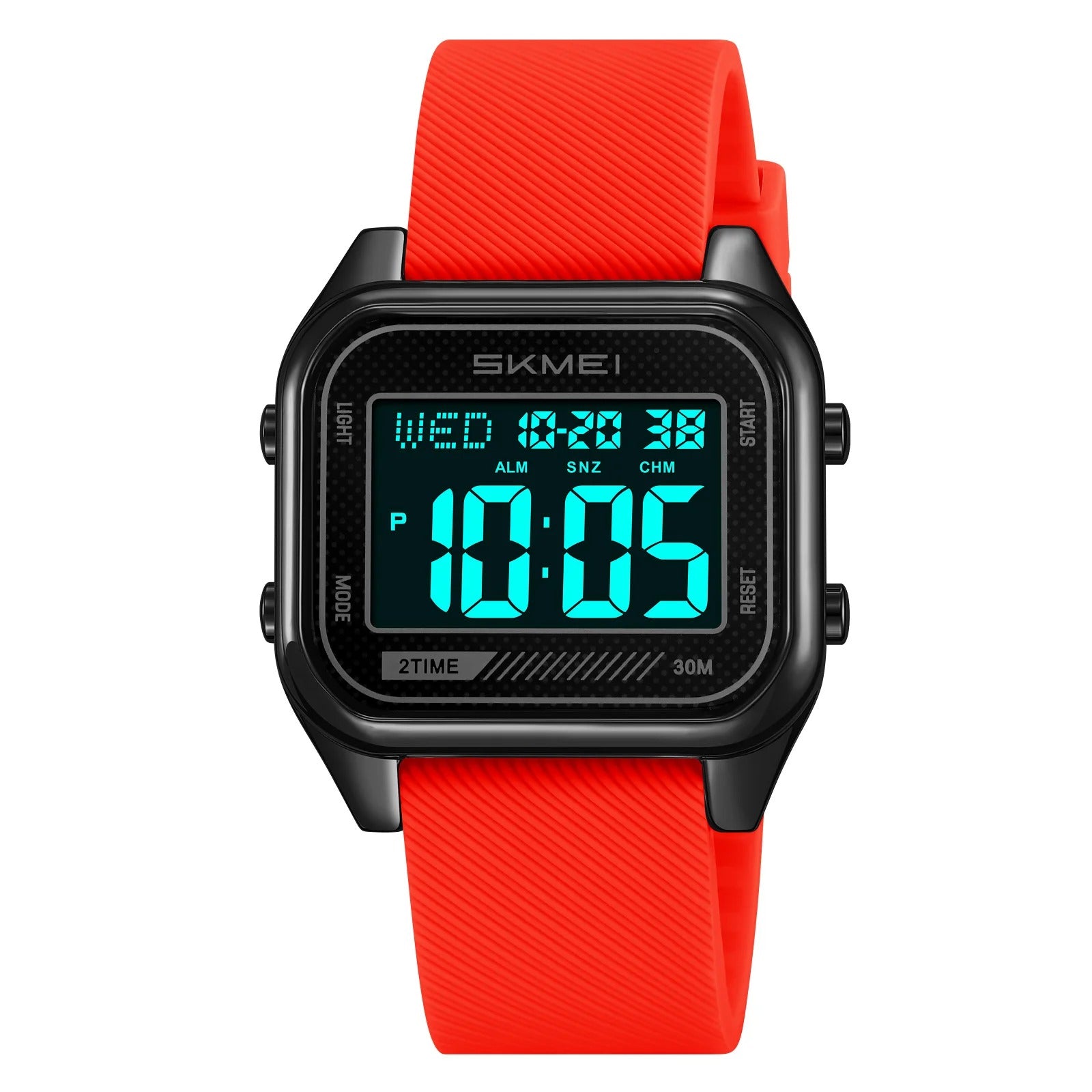 Skmei - 2496 - Digital LED Waterproof Watch - Black/Red image 1