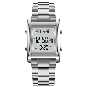 SKMEI 1812 Compact Square Digital Watch – Silver image 0