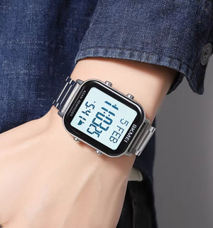 SKMEI - 2135 - Qibla Azan Time Reminder Prayer Watch - silver image 3
