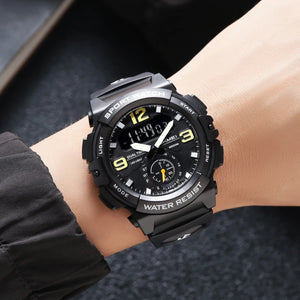 Skmei - 2341 - Power Strike Dual Display Watch - Black image 2