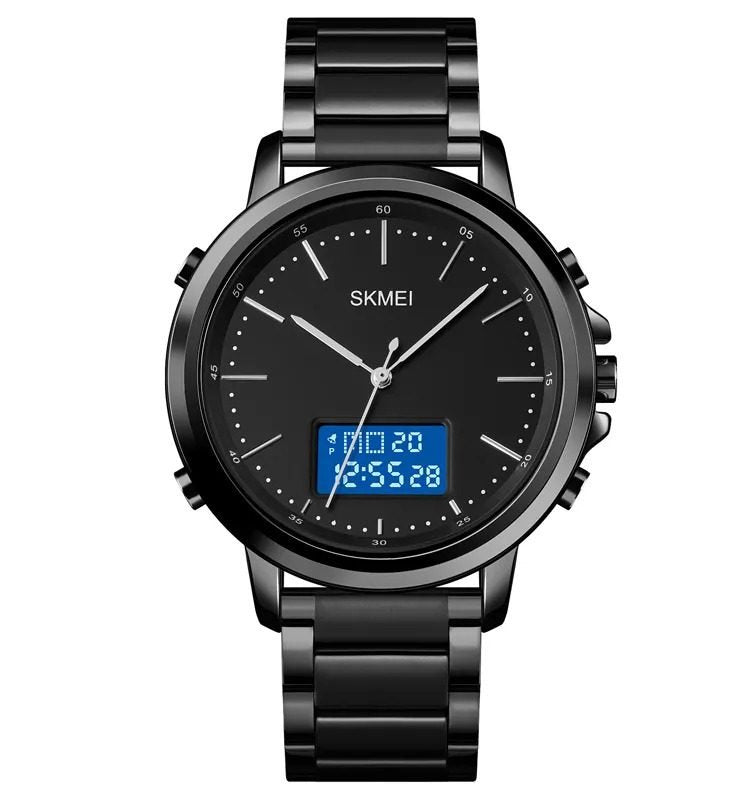 Skmei - 1652 (Chain) - Multifunctional Waterproof - Black/White-Steel image 2