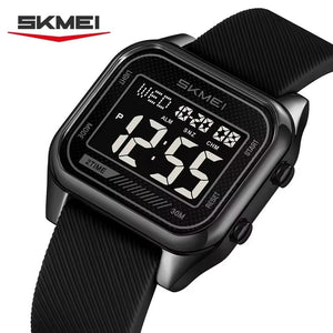 Skmei - 2496 - Digital LED Waterproof Watch - Black/Black image 0