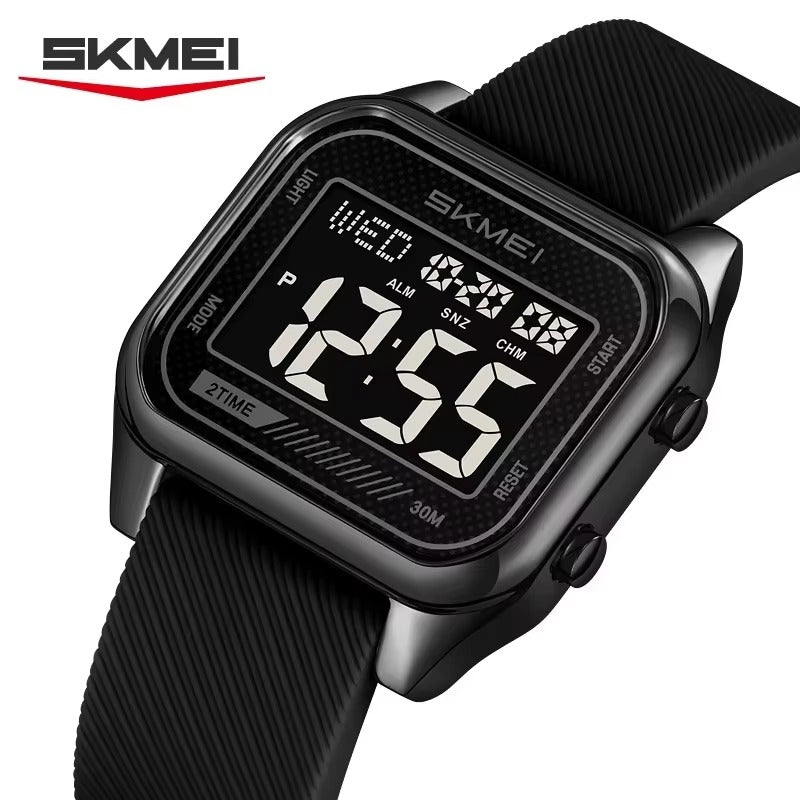 Skmei - 2496 - Digital LED Waterproof Watch - Black/Black image 0