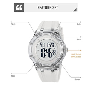 Skmei - 2489 - Stealth Core Digital Watch - White image 3