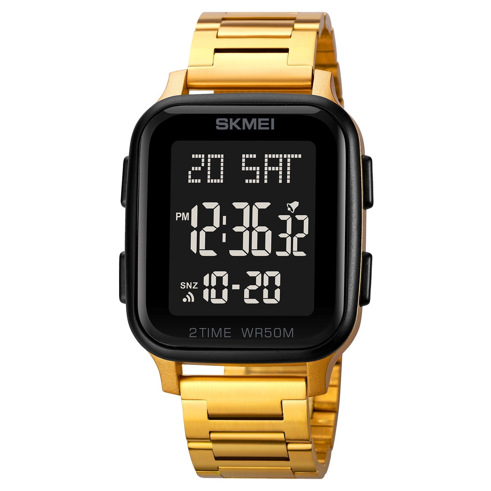 Skmei - 1859 - Digital Electronic LED Display Watch - gold image 0