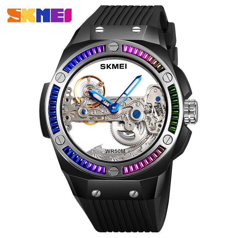Skmei – M032 – Hollow Automatic 50M Waterproof - Black image 0