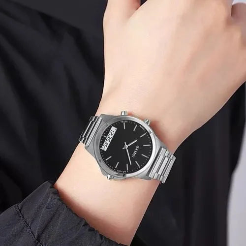 Skmei - 2120 - Electronic Luminous 30m Waterproof - Silver/Black image 2