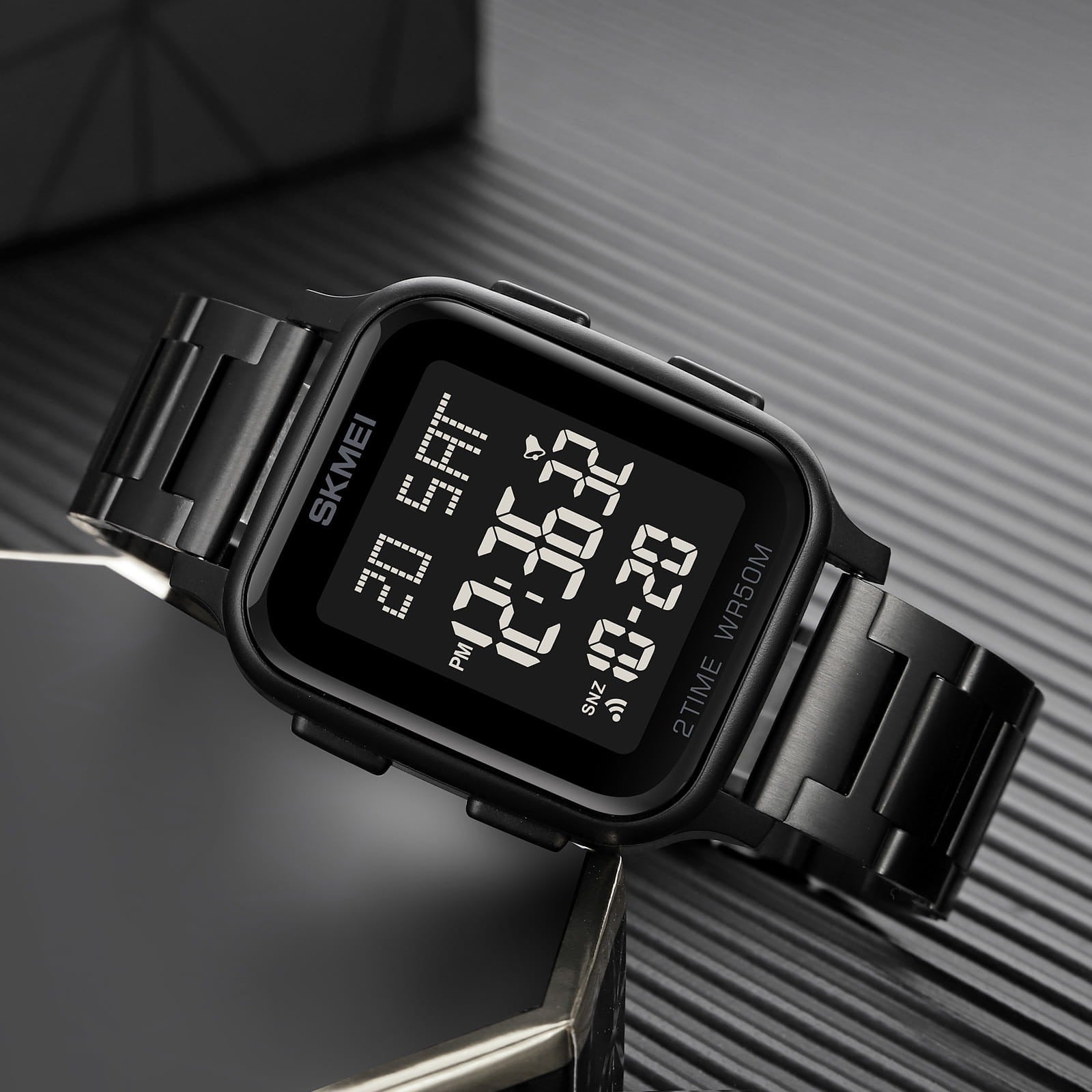 Skmei - 1859 - Digital Electronic LED Display Watch - black image 1