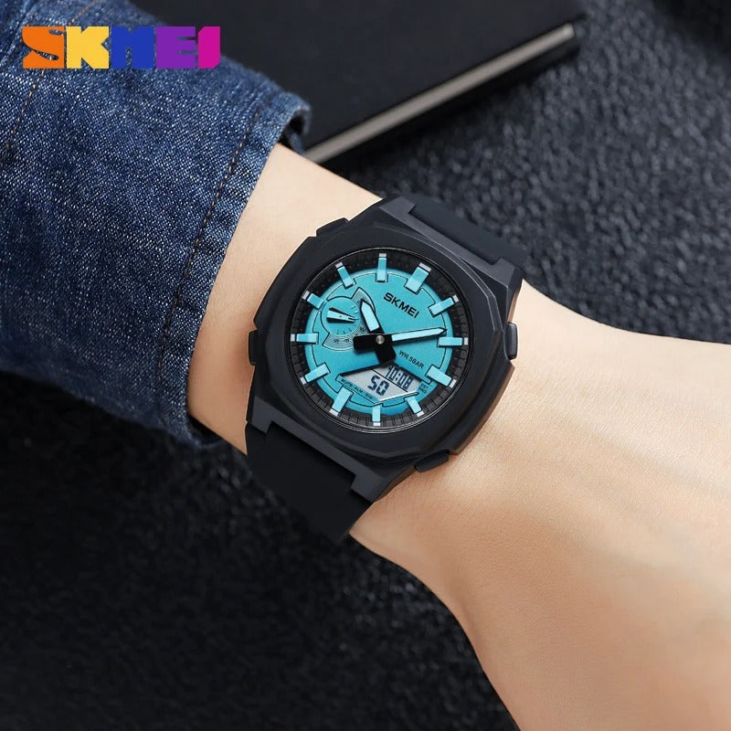 Skmei - 2091 - Digital Analog - Black/LighBlue-White image 3