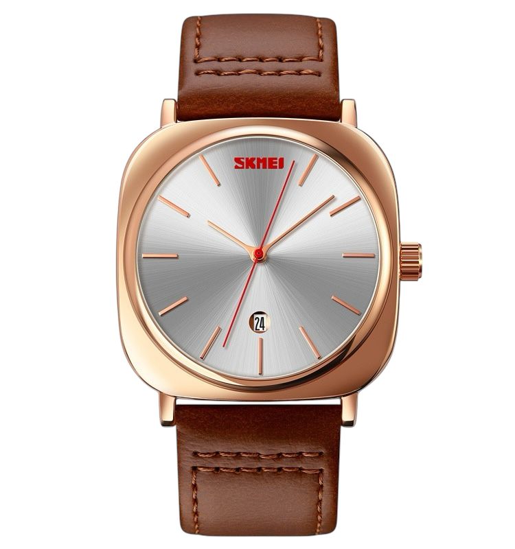 Skmei – 9266 – Elegant Classic Watch – Rose Gold / Silver image 0