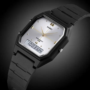 Skmei - 1604 - Digital Minimalist Waterproof Wrist Watch - black/silver image 0