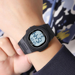 SKMEI 2428 Digital Casual Sports Watch - Black/White image 3