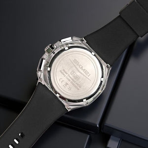 SKMEI - 2426 - Aggressive Sporty Chronograph Watch - white/black image 3