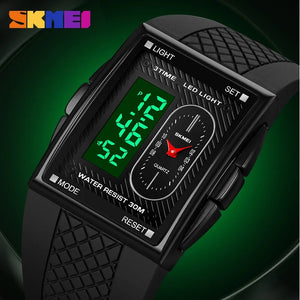 Skmei - 2213 - Digital Sport Watch - Black/White image 3
