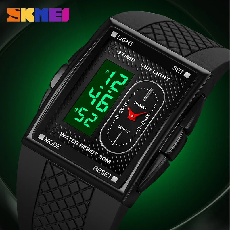 Skmei - 2213 - Digital Sport Watch - Black/White image 3