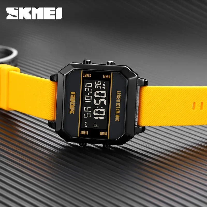 Skmei - 1848 - Digital Waterproof LED Luminous - Yellow image 4
