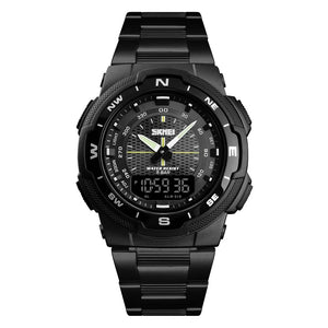 Skmei - 1370 - Navitech Dual Display Watch - Black/Black image 1