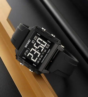 Skmei - 2320 - Digital Countdown Sports Watch - Black/Black image 0
